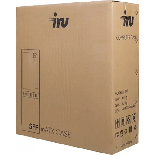 ПК IRU Office 310H6SF SFF i3 12100 (3.3) 8Gb SSD256Gb UHDG 730 FreeDOS GbitEth 300W черный (1991582)