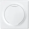 Розетка 1-м СП Florence 16А IP20 с заземл. винтов. контакты с крышкой механизм бел. (1E10501300) One