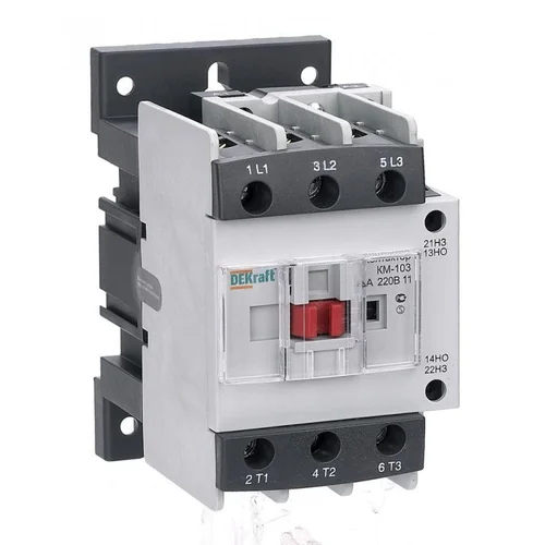 Контактор КМ-103 40А кат. 220В AC 1НО+1НЗ AC-3 DEKraft 22128DEK