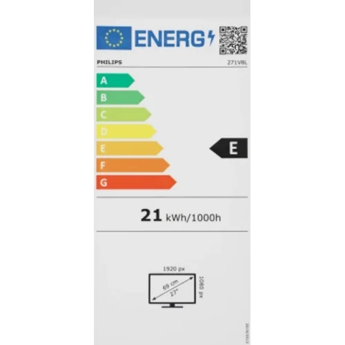 Монитор Philips 27" 271V8L черный VA LED 16:9 HDMI матовая 250cd 178гр/178гр 1920x1080 75Hz VGA FHD