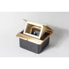 Люк на 1,5 поста (45х45), латунь, с металлической коробкой, IP44