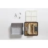 Люк на 2 поста (45х45), латунь, с металлической коробкой, IP44