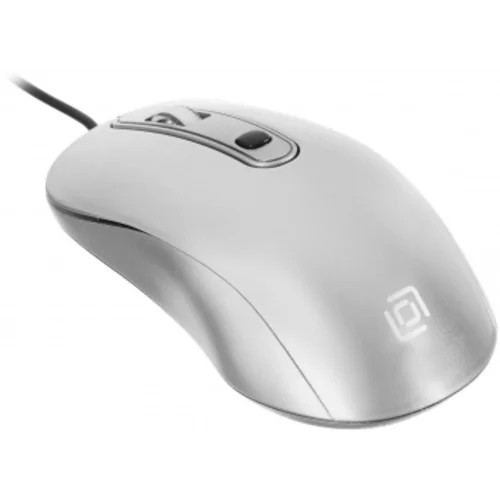 Мышь Оклик 155M серебристый оптическая (1600dpi) USB (4but)
