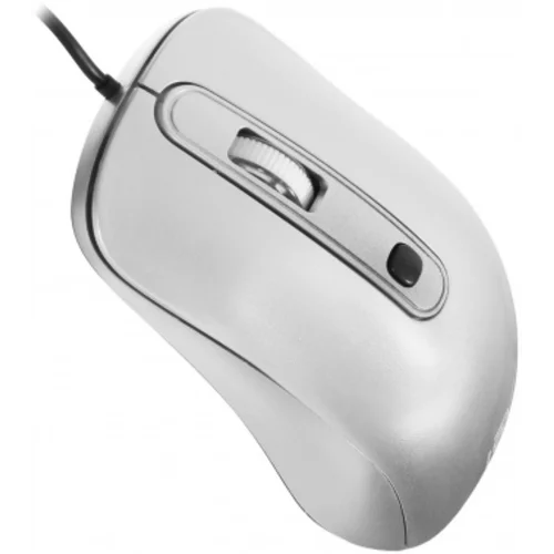 Мышь Оклик 155M серебристый оптическая (1600dpi) USB (4but)