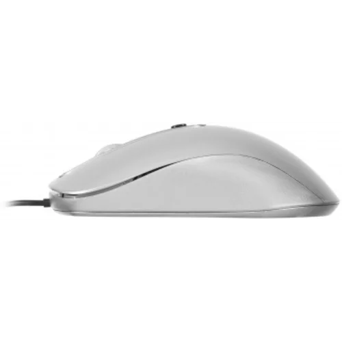 Мышь Оклик 155M серебристый оптическая (1600dpi) USB (4but)