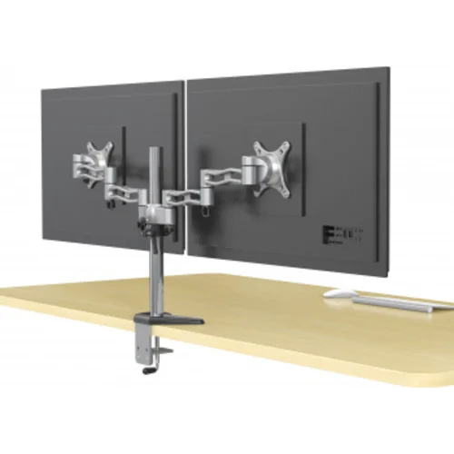 Кронштейн для мониторов Cactus CS-VM-D08-AL серебристый 13"-27" макс.8кг настольный поворот и наклон