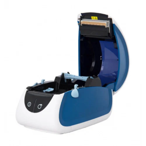 Термопринтер Mertech MPRINT LP80 EVA (для печ.накл.) стационарный белый/синий