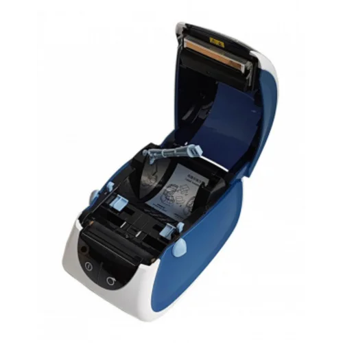 Термопринтер Mertech MPRINT LP80 EVA (для печ.накл.) стационарный белый/синий