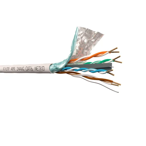 Кабель F/UTP 4 (FTP4 ) cat.6 NETKO, 4 пары 23 AWG BC, PVC, indoor, 305м