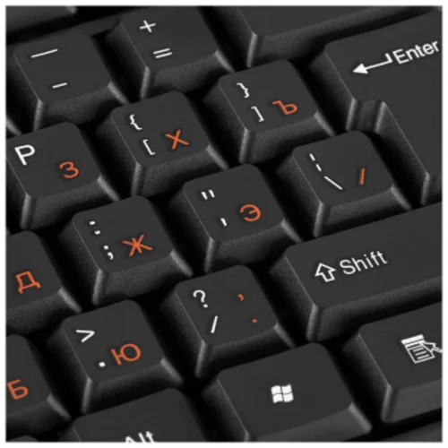 Клавиатура Оклик 100M HW3 черный USB (654570)
