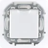 Розетка 1-м СП Inspiria 16А IP44 250В 2P+E защ. шторки с крышкой немецк. стандарт механизм бел. Leg 