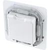 Розетка 1-м СП Inspiria 16А IP44 250В 2P+E защ. шторки с крышкой немецк. стандарт механизм бел. Leg 