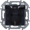 Розетка 1-м СП Inspiria 16А IP44 250В 2P+E защ. шторки с крышкой немецк. стандарт механизм антрацит