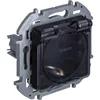 Розетка 1-м СП Inspiria 16А IP44 250В 2P+E защ. шторки с крышкой немецк. стандарт механизм антрацит