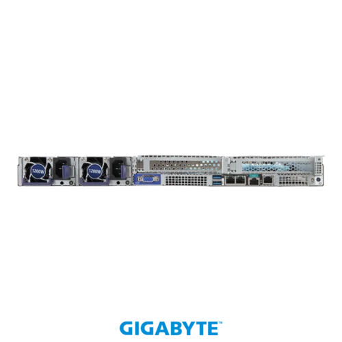 Платформа Gigabyte 1U R181-NA0, До двух процессоров Intel Xeon Scalable Gen2, DDR4, 10x2,5" U.2 NVMe, 2x1000Base-T