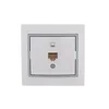 Розетка компьютерная 1-м СП Mira RJ45 бел./сер. LEZARD 701-0215-139