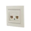 Розетка компьютерная + телефонная 2-м СП Mira RJ45 + RJ11 крем./крем.. LEZARD 701-0303-143
