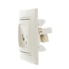 Розетка компьютерная + телефонная 2-м СП Mira RJ45 + RJ11 крем./крем.. LEZARD 701-0303-143