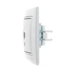 Розетка компьютерная 1-м СП Mira RJ45 сер. метал. LEZARD 701-1010-139