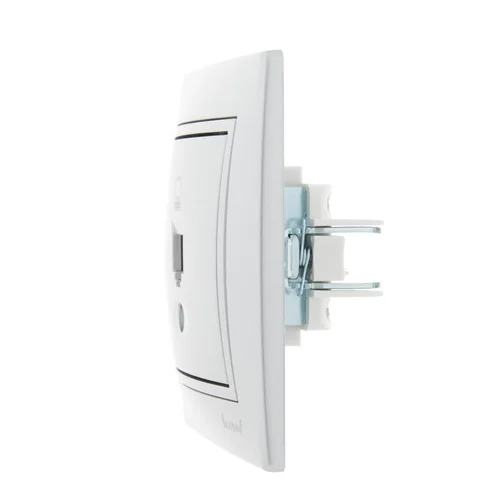 Розетка компьютерная 1-м СП Mira RJ45 сер. метал. LEZARD 701-1010-139