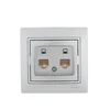 Розетка компьютерная 2-м СП Mira RJ45 сер. метал. LEZARD 701-1010-141