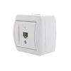 Розетка компьютерная 1-м ОП Nata RJ45 бел. LEZARD 710-0200-139