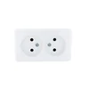 Розетка 2-м ОП Viola 16А IP20 без заземл. бел. LEZARD 751-0200-128