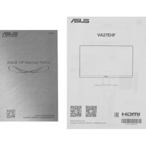 Монитор Asus 27" VA27EHF черный IPS LED 1ms 16:9 HDMI матовая 250cd 178гр/178гр 1920x1080 100Hz FHD