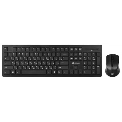 Клавиатура + мышь Оклик 250M клав:черный мышь:черный USB беспроводная slim (997834)