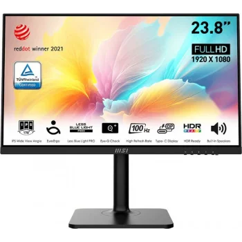 Монитор MSI 23.8" Modern MD2412P черный IPS LED 1ms 16:9 HDMI M/M матовая HAS Piv 300cd 178гр/178гр