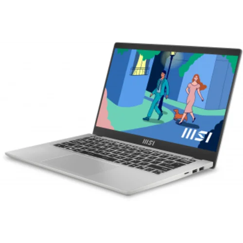 Ультрабук MSI Modern 14 C12MО-688RU Core i7 1255U 16Gb SSD512Gb Intel Iris Xe graphics 14" IPS FHD Windows 11 Prof silver WiFi BT Cam (9S7-14J111-688)