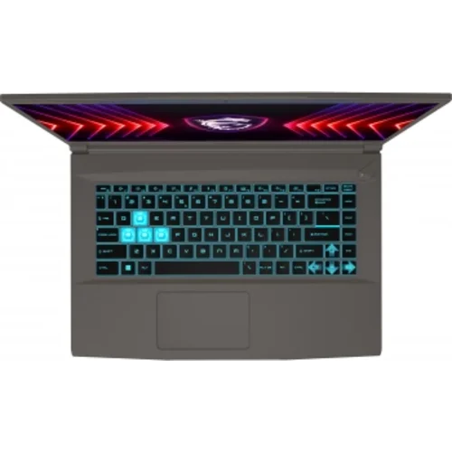 Ноутбук MSI Thin 15 B12UC-1433XRU Core i5 12450H 8Gb SSD512Gb NVIDIA GeForce RTX 3050 4Gb 15.6" IPS FHD Free DOS grey WiFi BT Cam (9S7-16R831-1433)