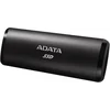 Накопитель SSD A-Data USB-C 256Gb ASE760-256GU32G2-CBK SE760 1.8" черный