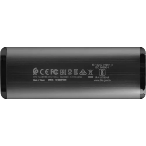 Накопитель SSD A-Data USB-C 256Gb ASE760-256GU32G2-CTI SE760 1.8" серый