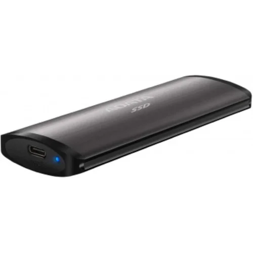 Накопитель SSD A-Data USB-C 512Gb ASE760-512GU32G2-CTI SE760 1.8" серый