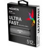 Накопитель SSD A-Data USB-C 512Gb ASE760-512GU32G2-CTI SE760 1.8" серый