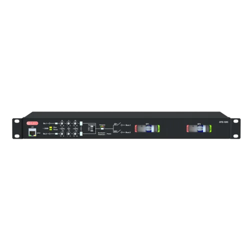 Автоматический ввод резерва ELEMY ATS-1203/32/T/E/DO 1U, 230V, 32А, вход клеммы 2*32A, выход клеммы 2*20A, Ethernet