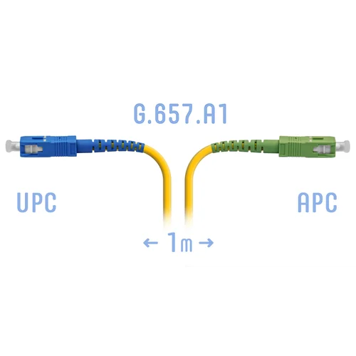 Патчкорд оптический B-Optix SC/UPC-SC/APC SM G.657.A1 1 метр