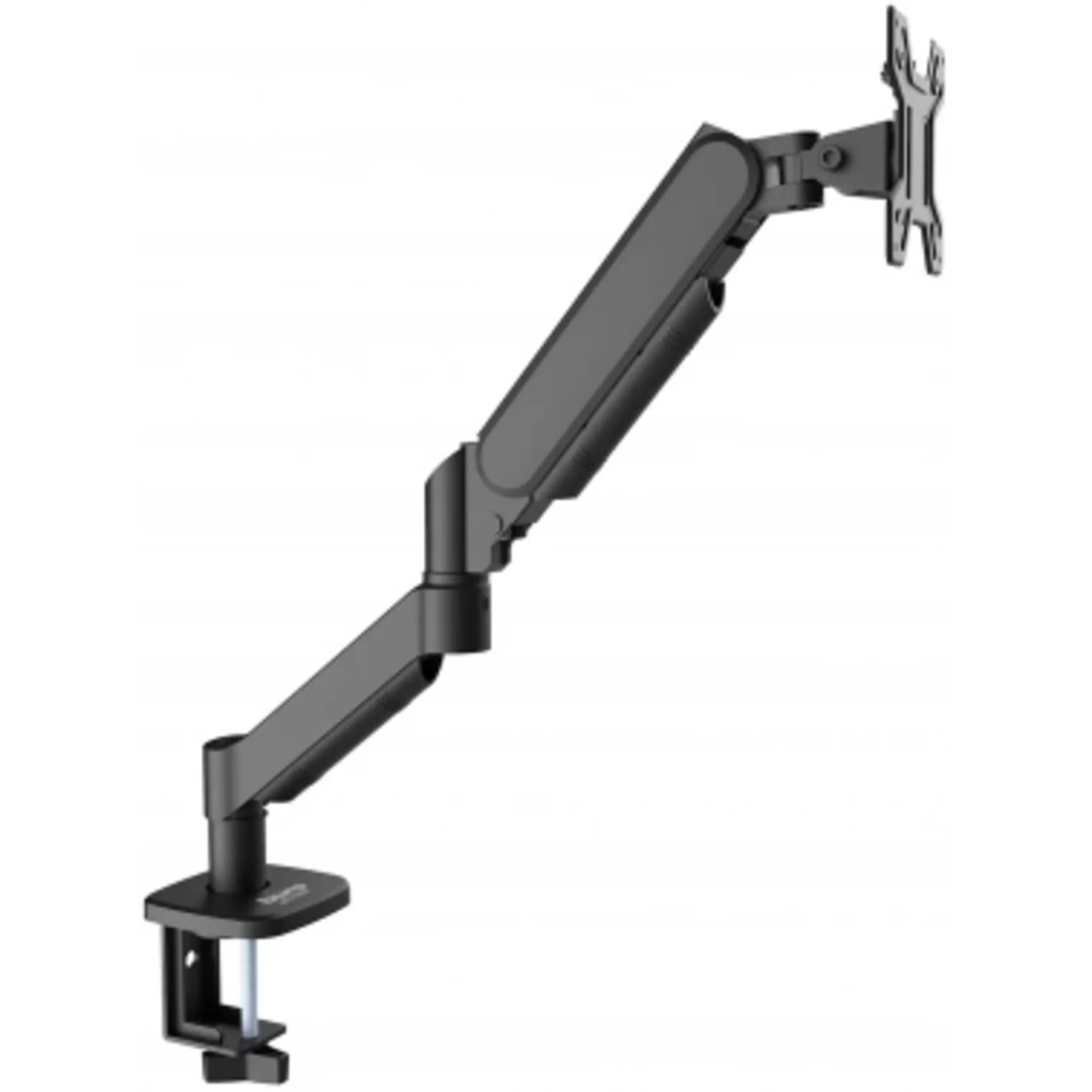 Кронштейн для мониторов ЖК Buro BU-M11 черный 17"-32" макс.10кг крепление к столешнице поворот и нак