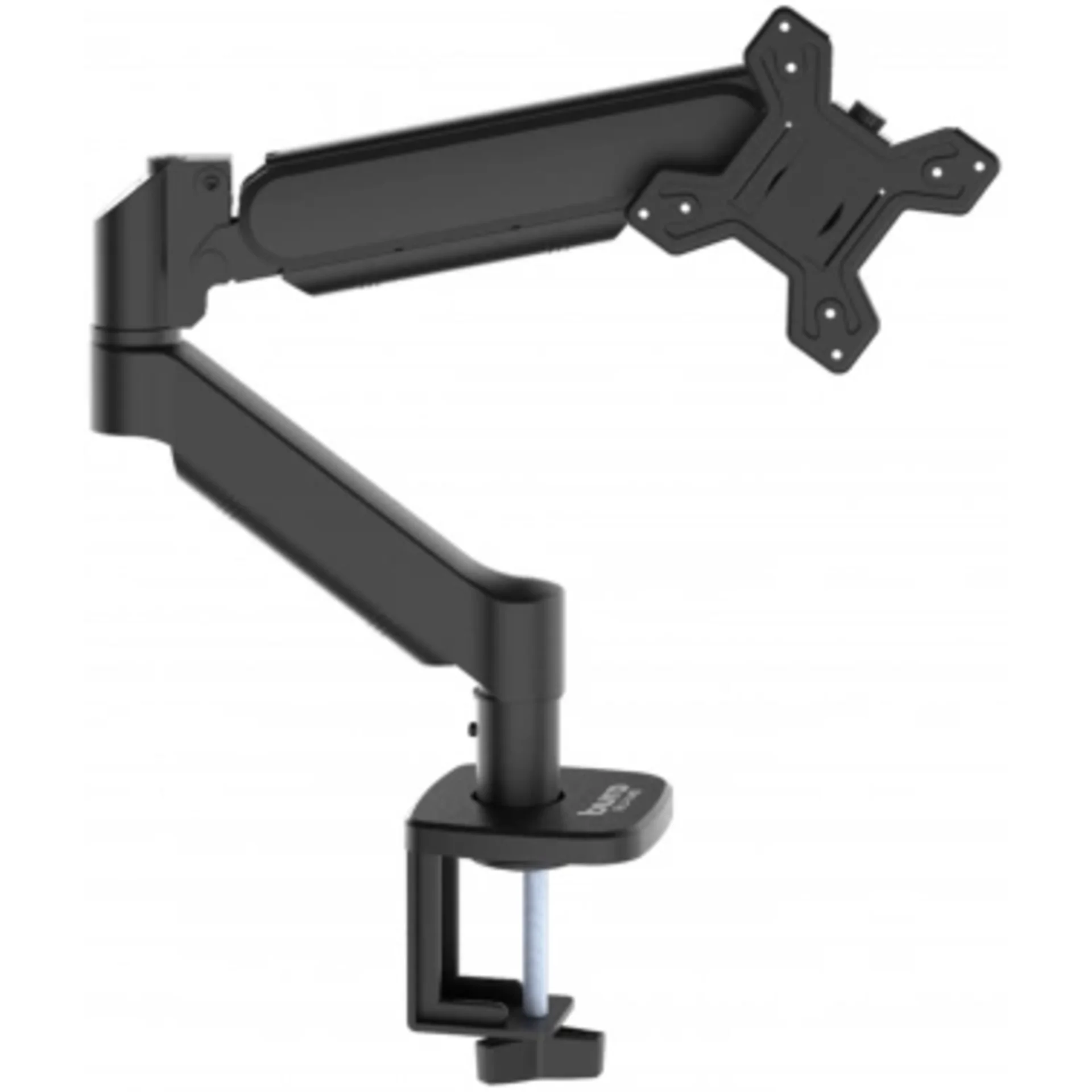 Кронштейн для мониторов ЖК Buro BU-M11 черный 17"-32" макс.10кг крепление к столешнице поворот и нак