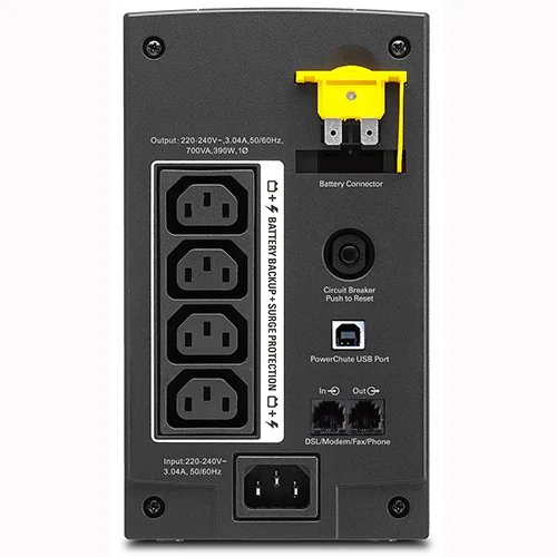 Источник бесперебойного питания Back-UPS, 390Вт/700ВА, 230В, BX700UI
