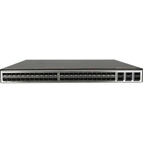 Коммутатор Huawei CE6863E-48S6CQ-F, направление охлаждения Port-side Exhaust, с 2-мя оптическими модулями QSFP-100G-SWDM4