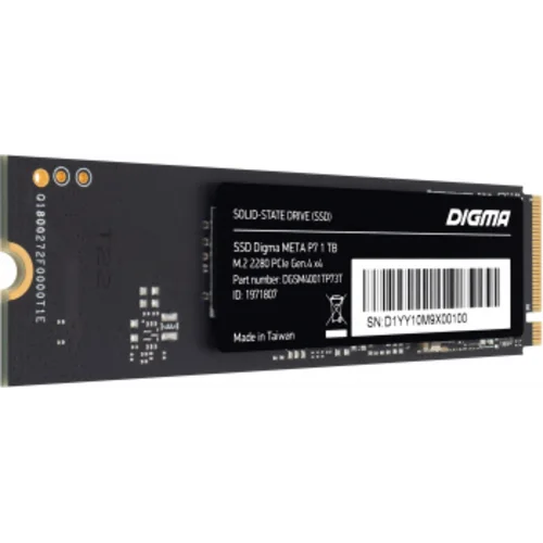 Накопитель SSD Digma PCIe 4.0 x4 1TB DGSM4001TP73T Meta P7 M.2 2280