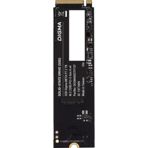 Накопитель SSD Digma PCIe 4.0 x4 2TB DGSM4002TP73T Meta P7 M.2 2280