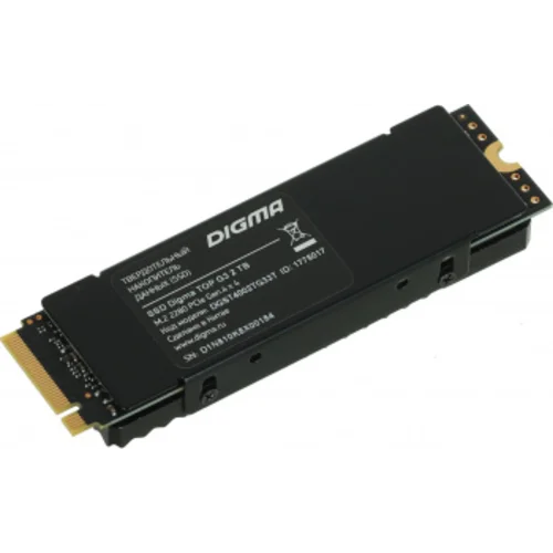 Накопитель SSD Digma PCIe 4.0 x4 2TB DGST4002TG33T Top G3 M.2 2280