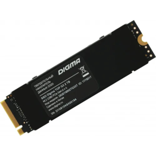 Накопитель SSD Digma PCIe 4.0 x4 2TB DGST4002TG33T Top G3 M.2 2280
