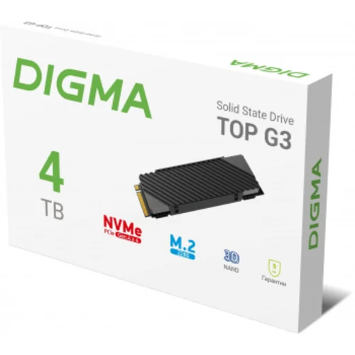 Накопитель SSD Digma PCIe 4.0 x4 4TB DGST4004TG33T Top G3 M.2 2280