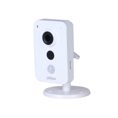 IP камера Dahua DH-IPC-K15AP миникуб 1.3Мп, объектив 2.8мм, PoE, 12В, microSD, микрофон/динамик, DWDR, ИК до 10м