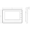 IP монитор для видеодомофона Dahua DHI-VTH1550CH 7 дюймов, 10/100mb, 6 тревожных входов, поддержка PoE, поддержка SD карт (уценка)