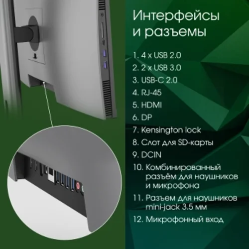 Моноблок Digma Pro Unity 23.8" Full HD i5 1235U (1.3) 16Gb SSD512Gb Iris Xe Windows 11 Pro GbitEth